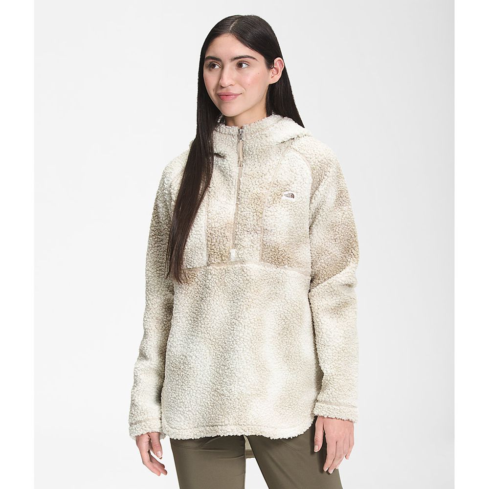 The North Face Fleece Jacket Womens Australia - The North Face Printed Ridge Tunic Khaki (TJS-706382